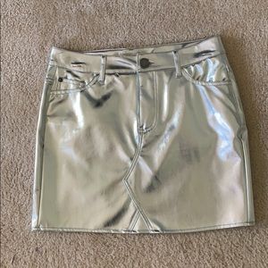 Platinum sliver skirt
